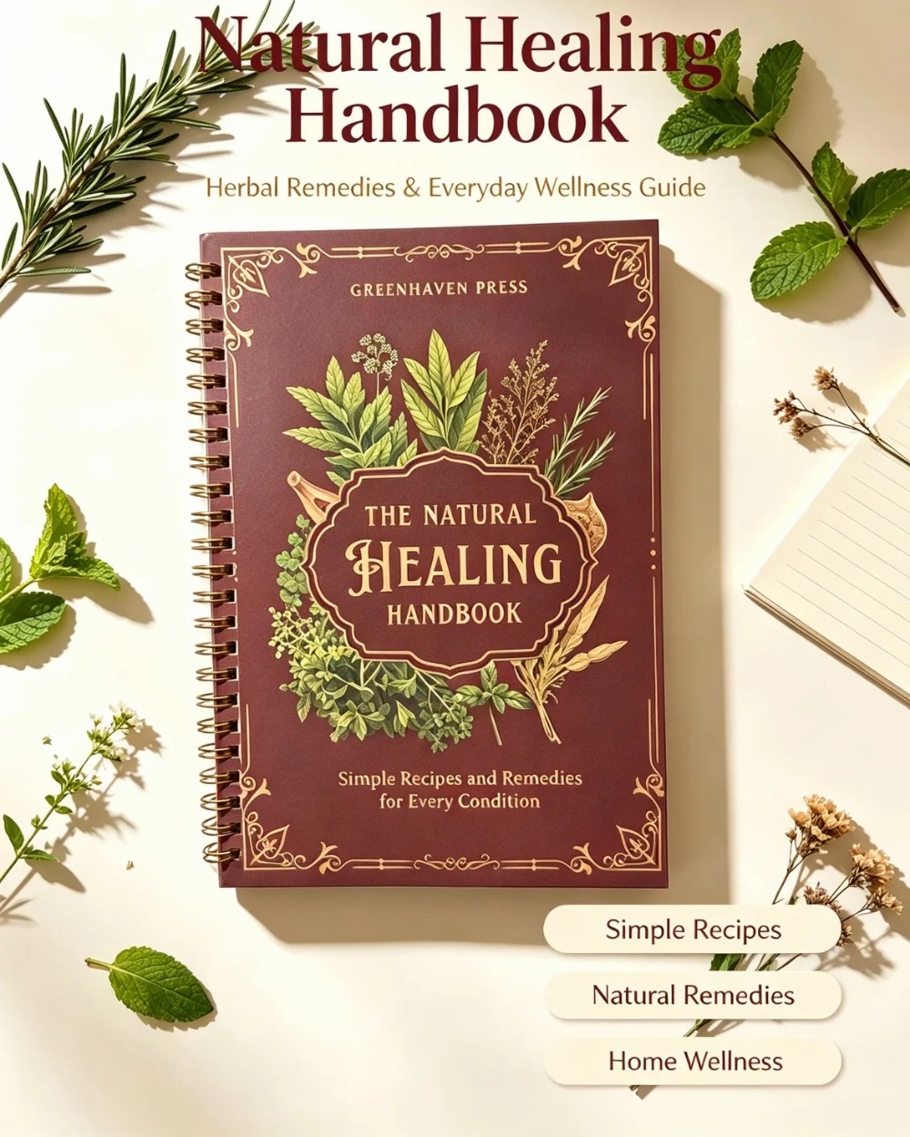Le guide de remèdes naturels : - Healing Wellness avis et prix